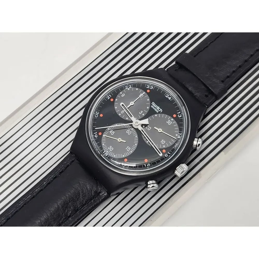 Swatch Chrono SCB106 Wall Street Chronograph Watch in Case & Papers NOS
